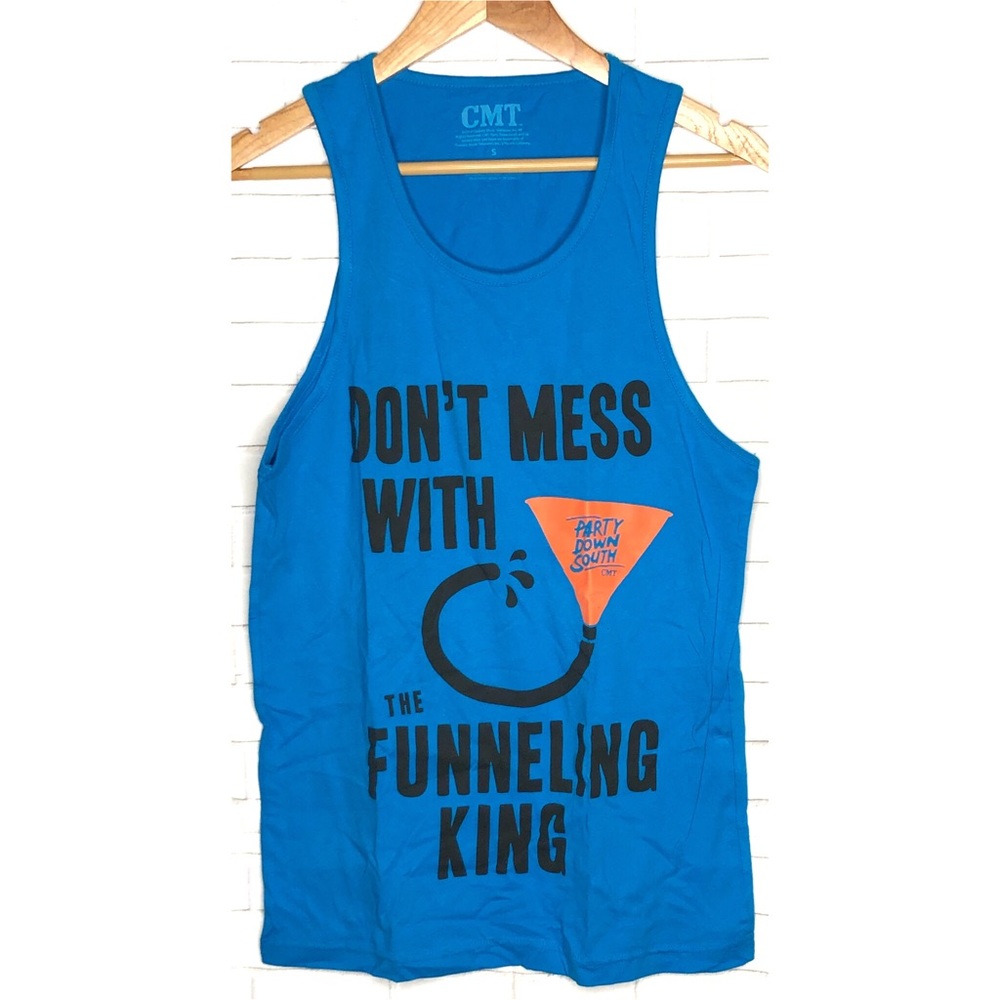 Country Music Television Blue Graphic Tank Top NEW